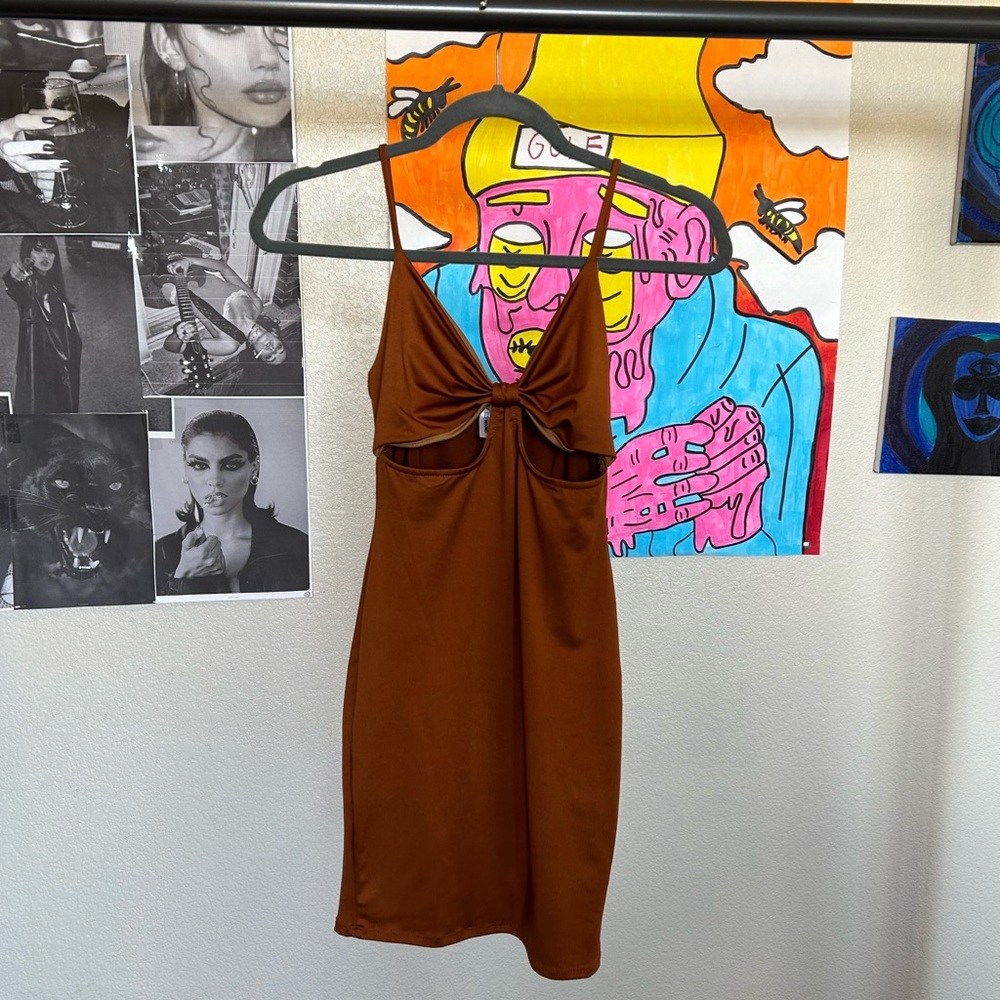 Y2K MINI TIGHT-FITTED SUMMER DRESS